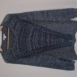 Coldwater Creek Sweater Teal Open Knit Pullover Sweater Petite XL